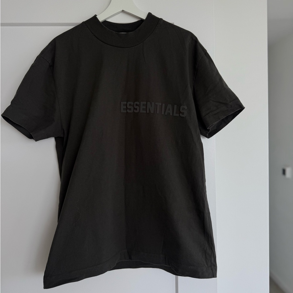 Essentials Dark Olive Oversized Logo T-Shirt